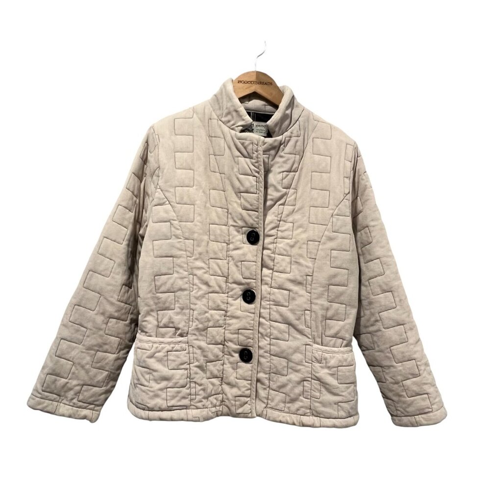 Habitat Quilted Corduroy Jacket, Beige, L